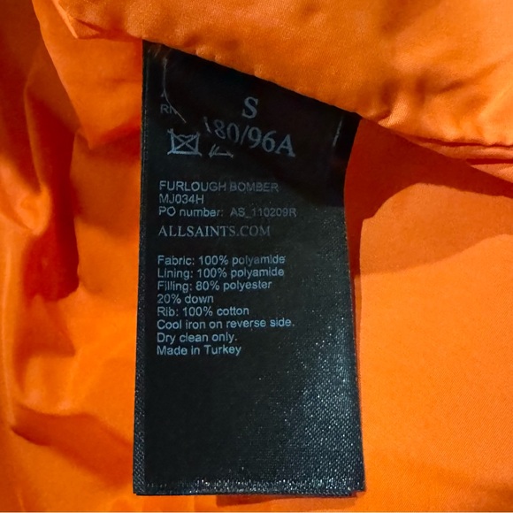 ALL SAINTS Bomber Flight Jacket - Picture 8 of 9